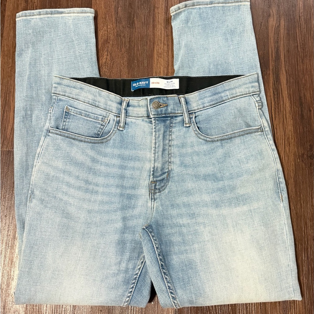 Mens Old Navy light wash slim jeans